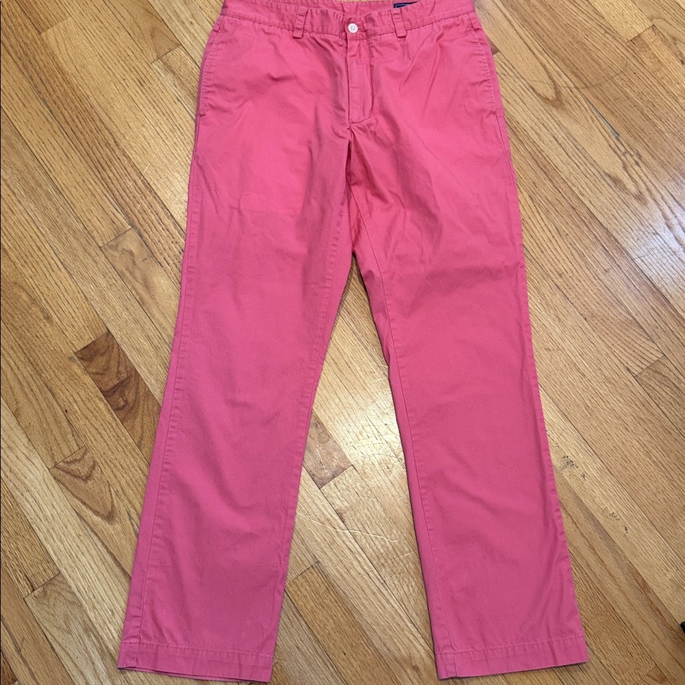 Men’s Vineyard Vines Nantucket Red Salmon Pink Pants Size 32x32
